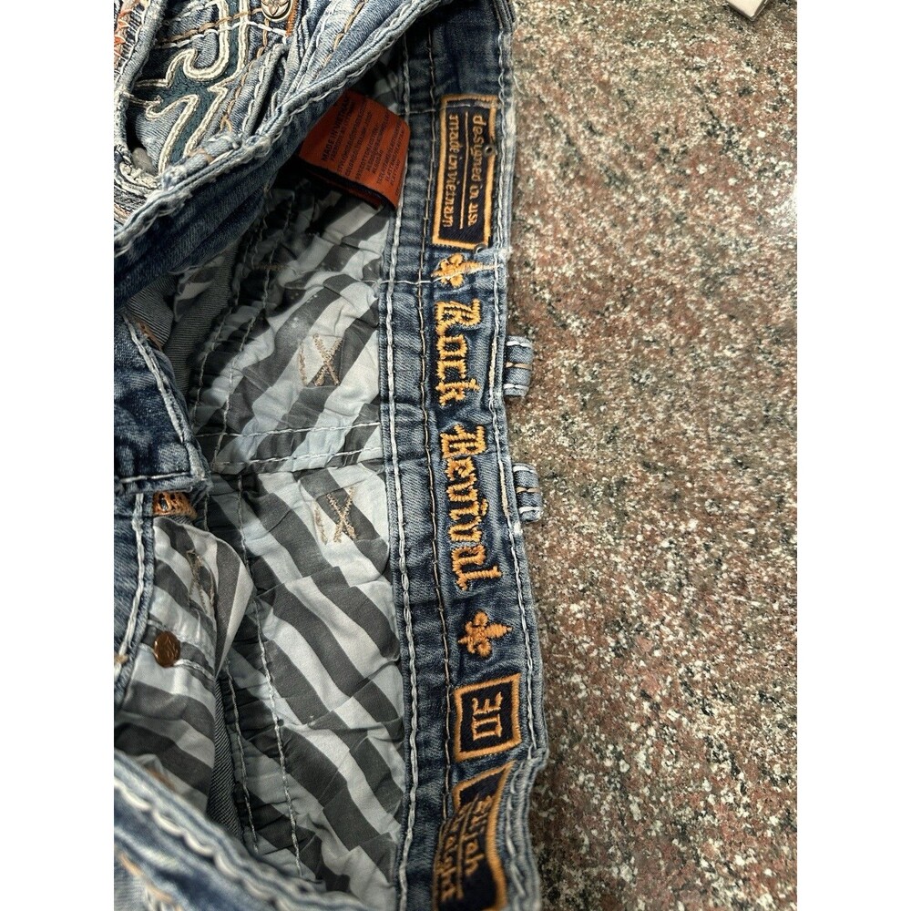 Mens Rock Revival Elijah straight jeans size 30 good condition vintage - Picture 8 of 16